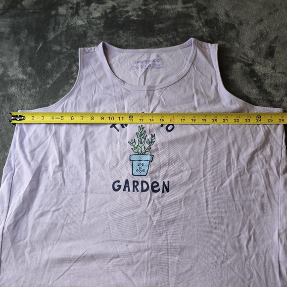 Life Is Good Crusher "Thyme To Garden" Tank Size XXXL - Picture 7 of 9